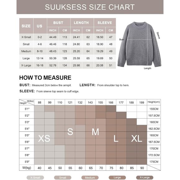 Women Cashmere Blend Oversized Crew Neck light Yellow Soft Warm Pullover Sweater - Picture 6 of 6